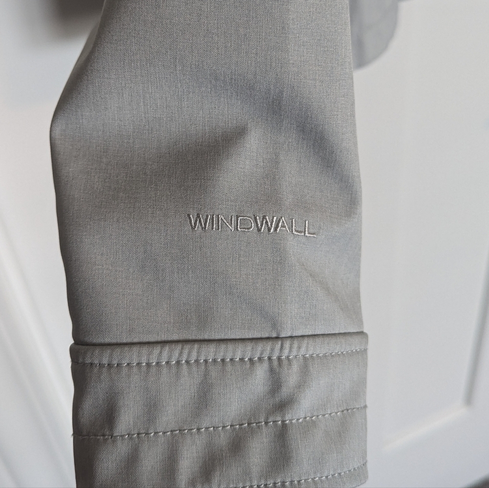 North Face Calentito Windwall Grey Jacket sz M - Picture 4 of 7